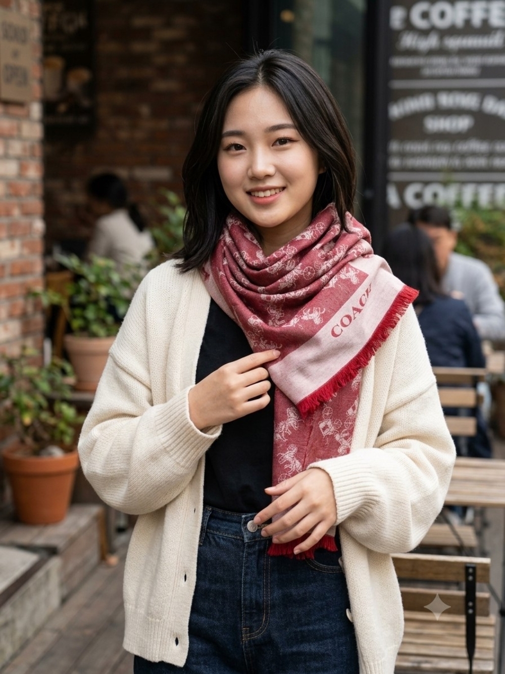 🧣 Coach Horse and Carriage Jacquard Scarf!!!